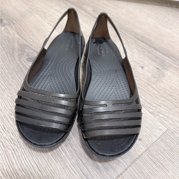 CROCS Women's Black Flats - Picture 3 of 7